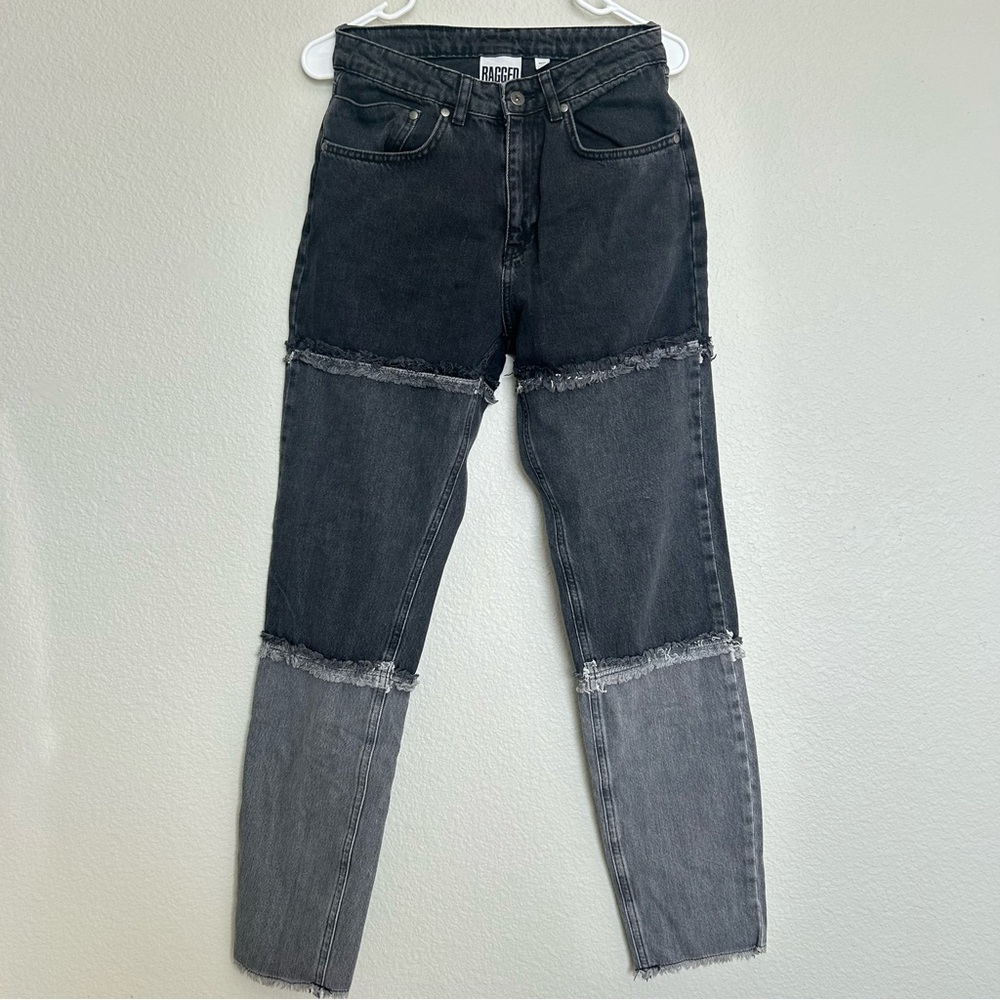 The Ragged Priest there tone panel jeans